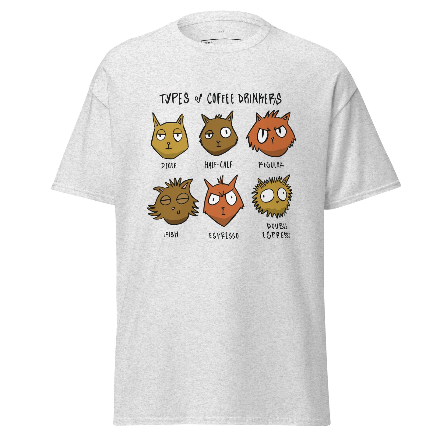 Types of Coffee Drinkers, Unisex Classic Tee