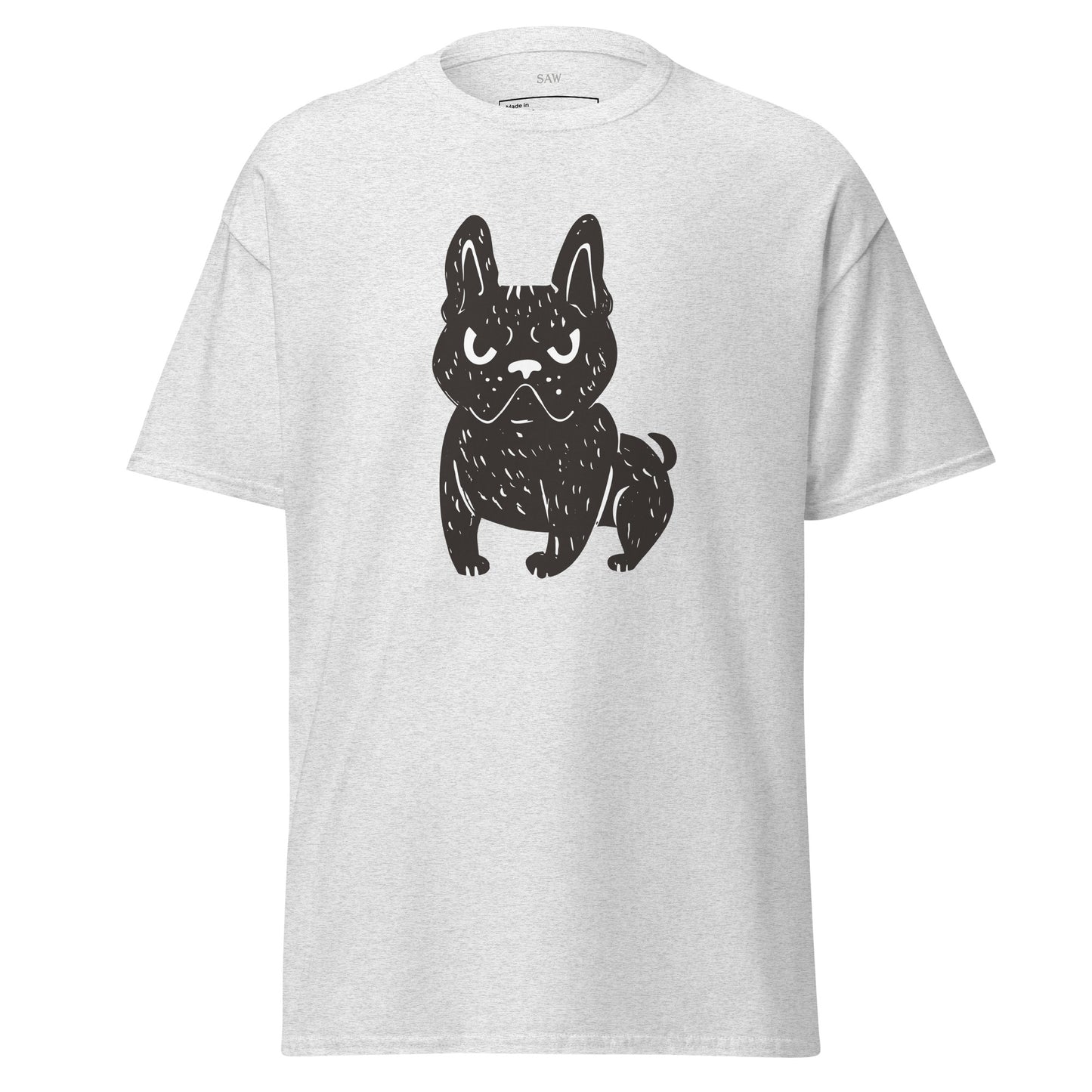 Angry French Bulldog, Unisex Classic Tee