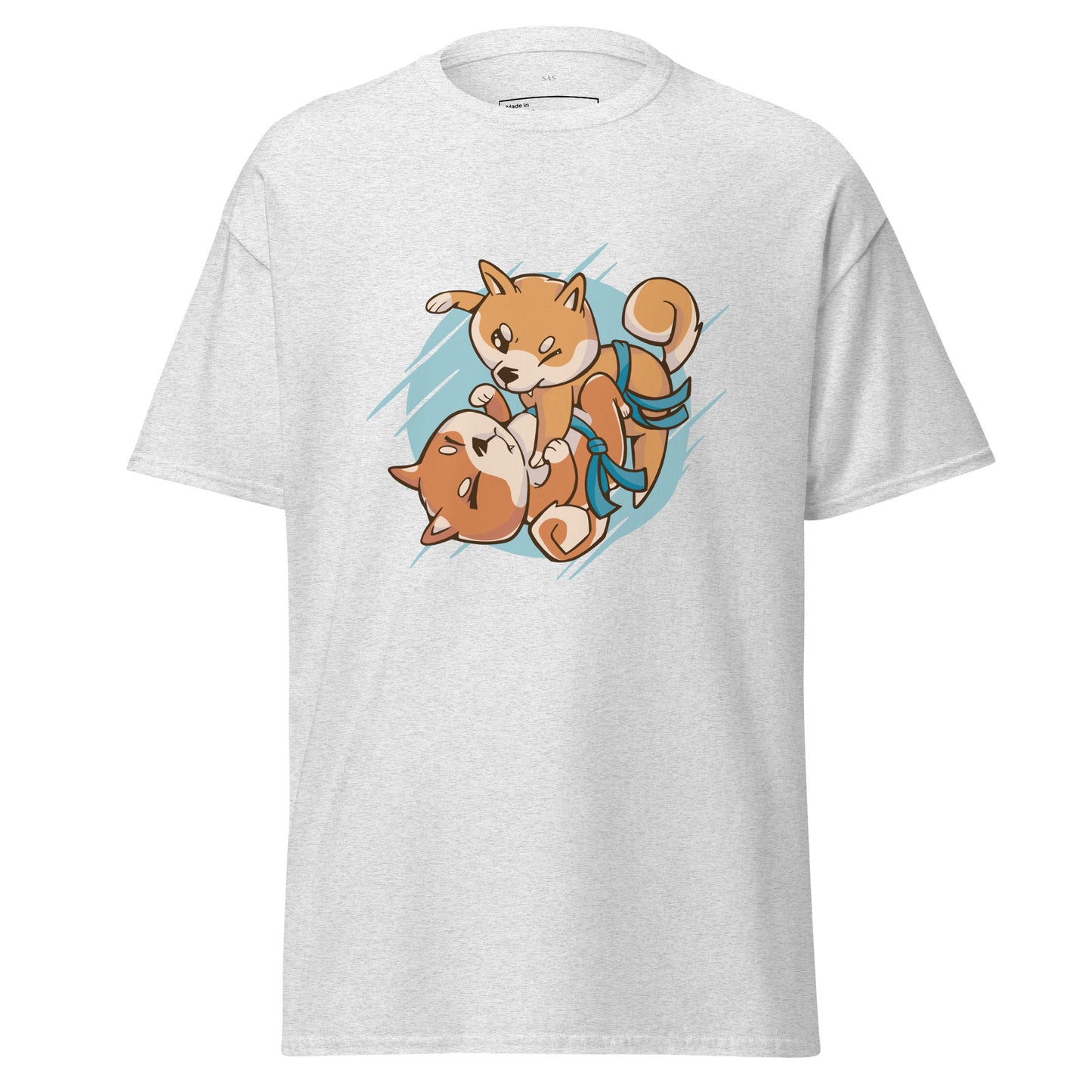 Shiba Dogs Play Jiu-jitsu Match, Unisex Classic Tee