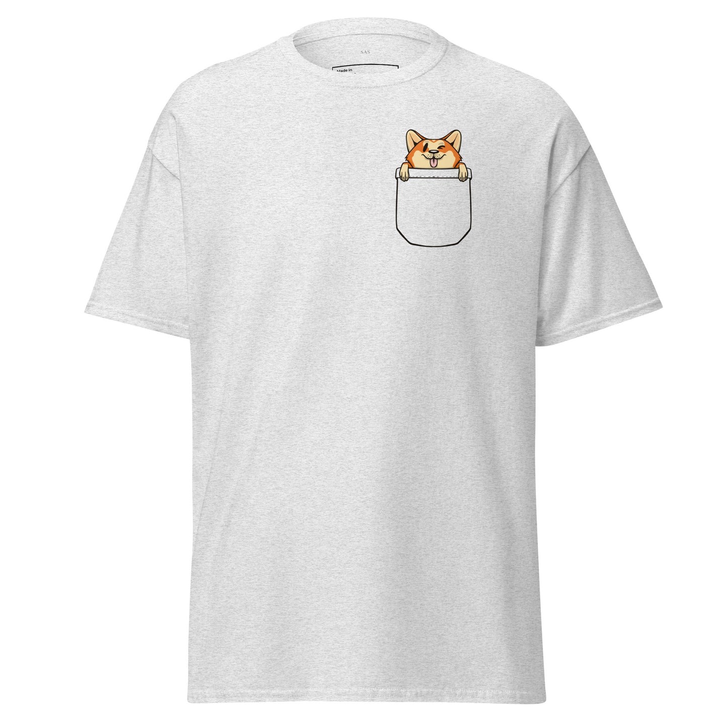 Corgi Dog in Pocket, Unisex Classic Tee