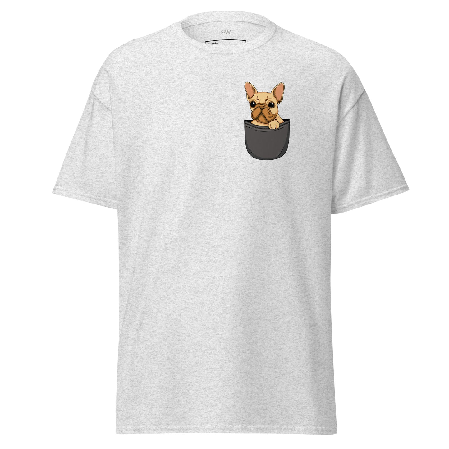 French Bulldog in Pocket, Unisex Classic Tee