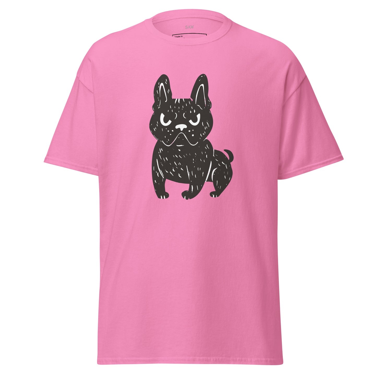 Angry French Bulldog, Unisex Classic Tee