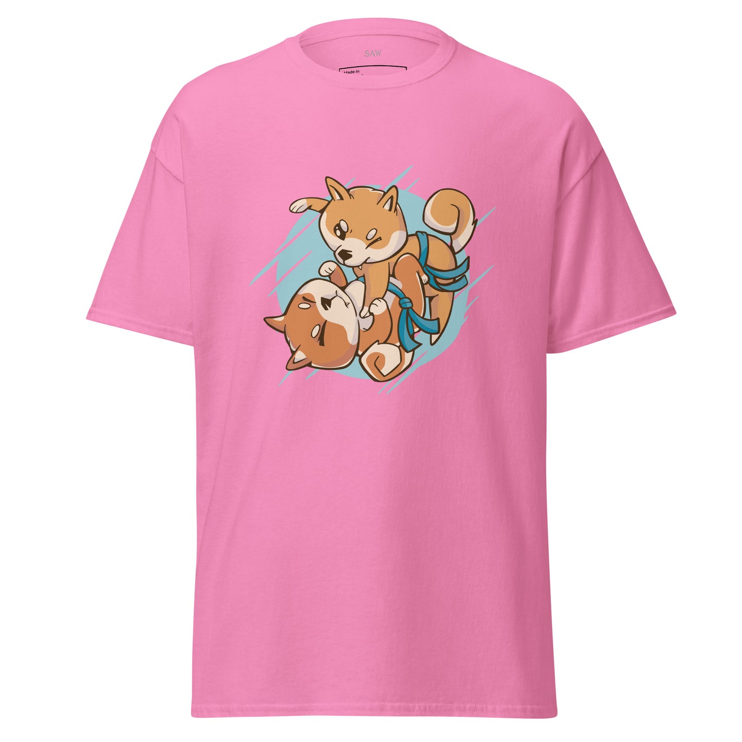 Shiba Dogs Play Jiu-jitsu Match, Unisex Classic Tee