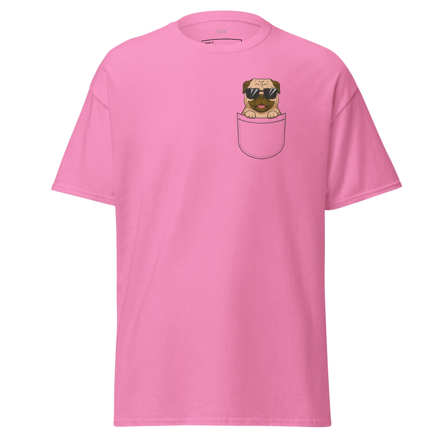 Pug in Pocket, Unisex Classic Tee