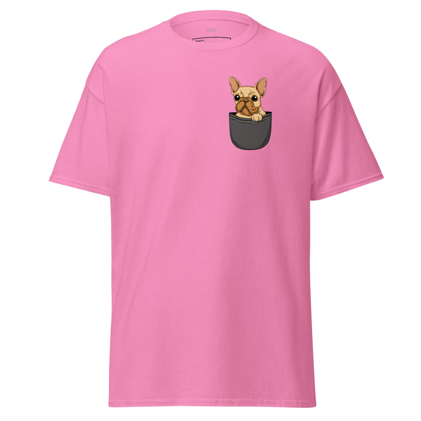 French Bulldog in Pocket, Unisex Classic Tee