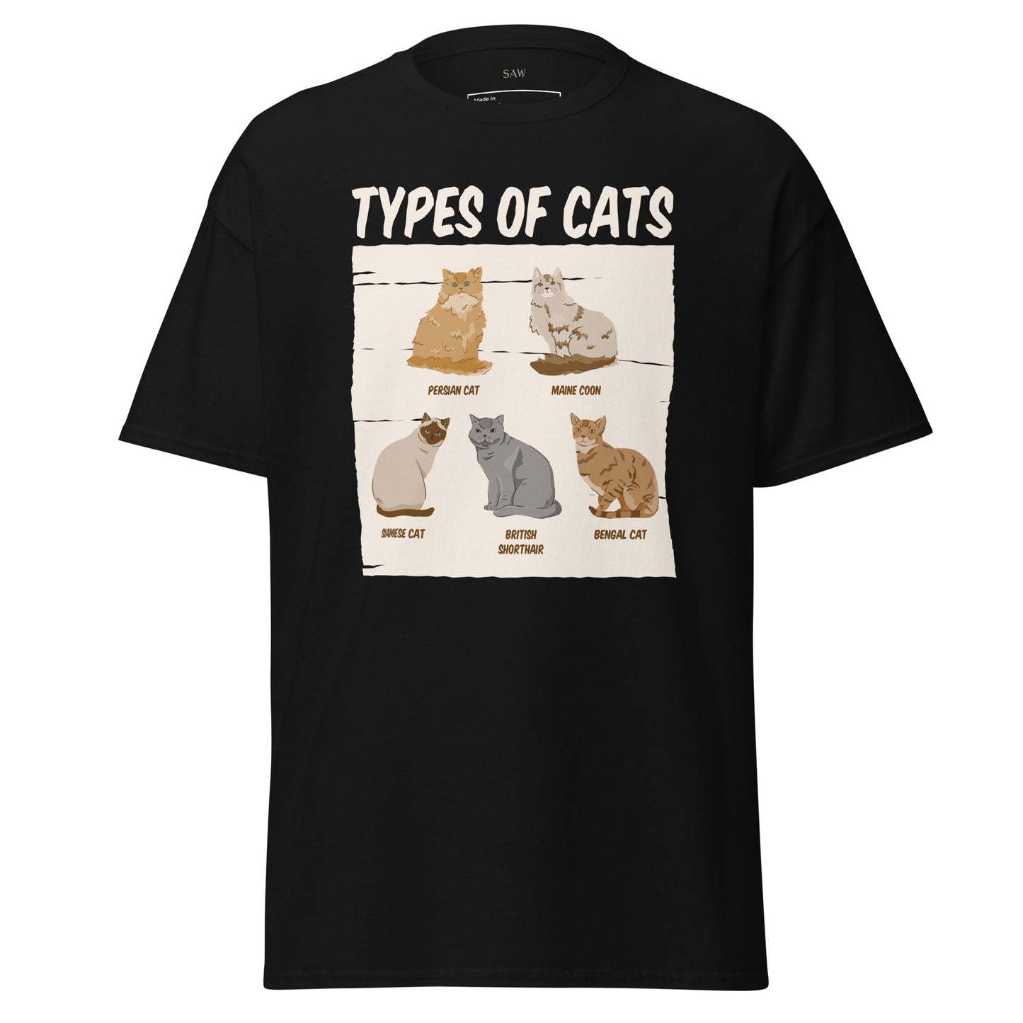 Types of Cats, Unisex Classic Tee