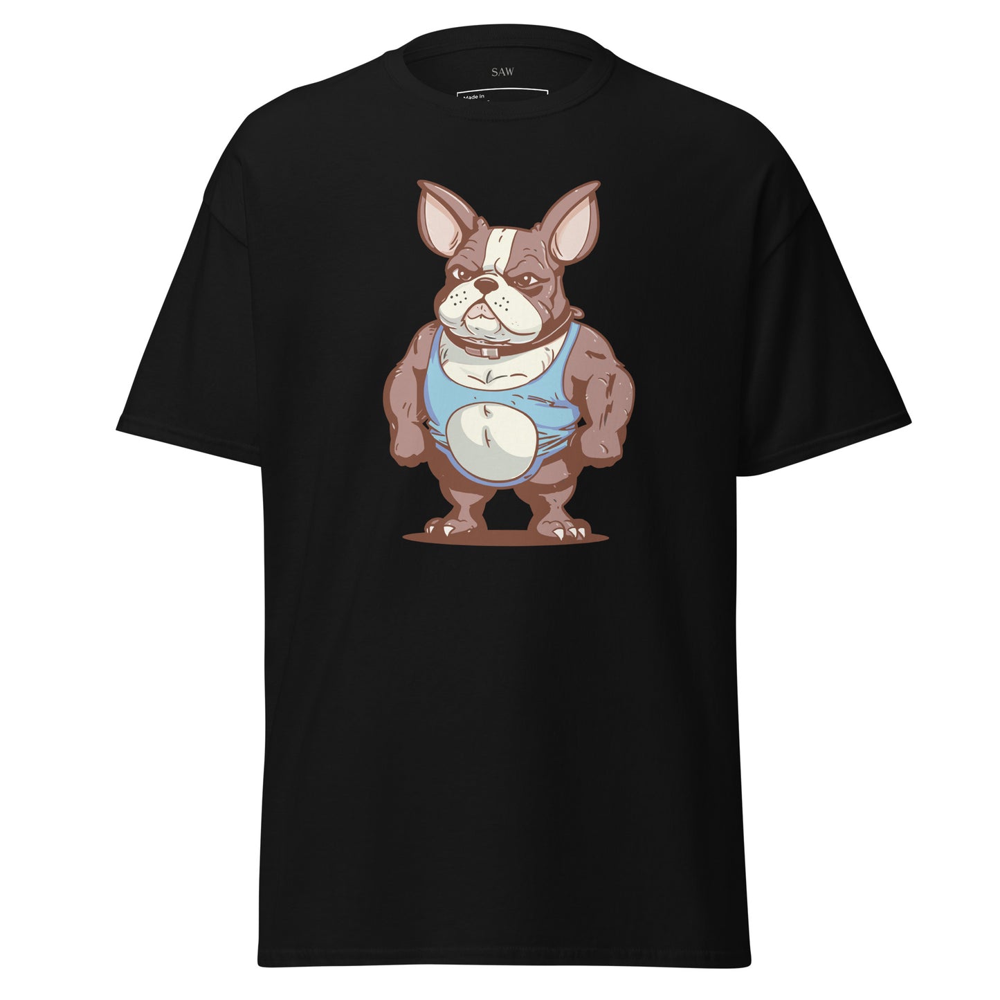 Body Builder French Bulldog, Unisex Classic Tee