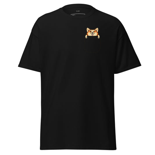 Corgi Dog in Pocket, Unisex Classic Tee