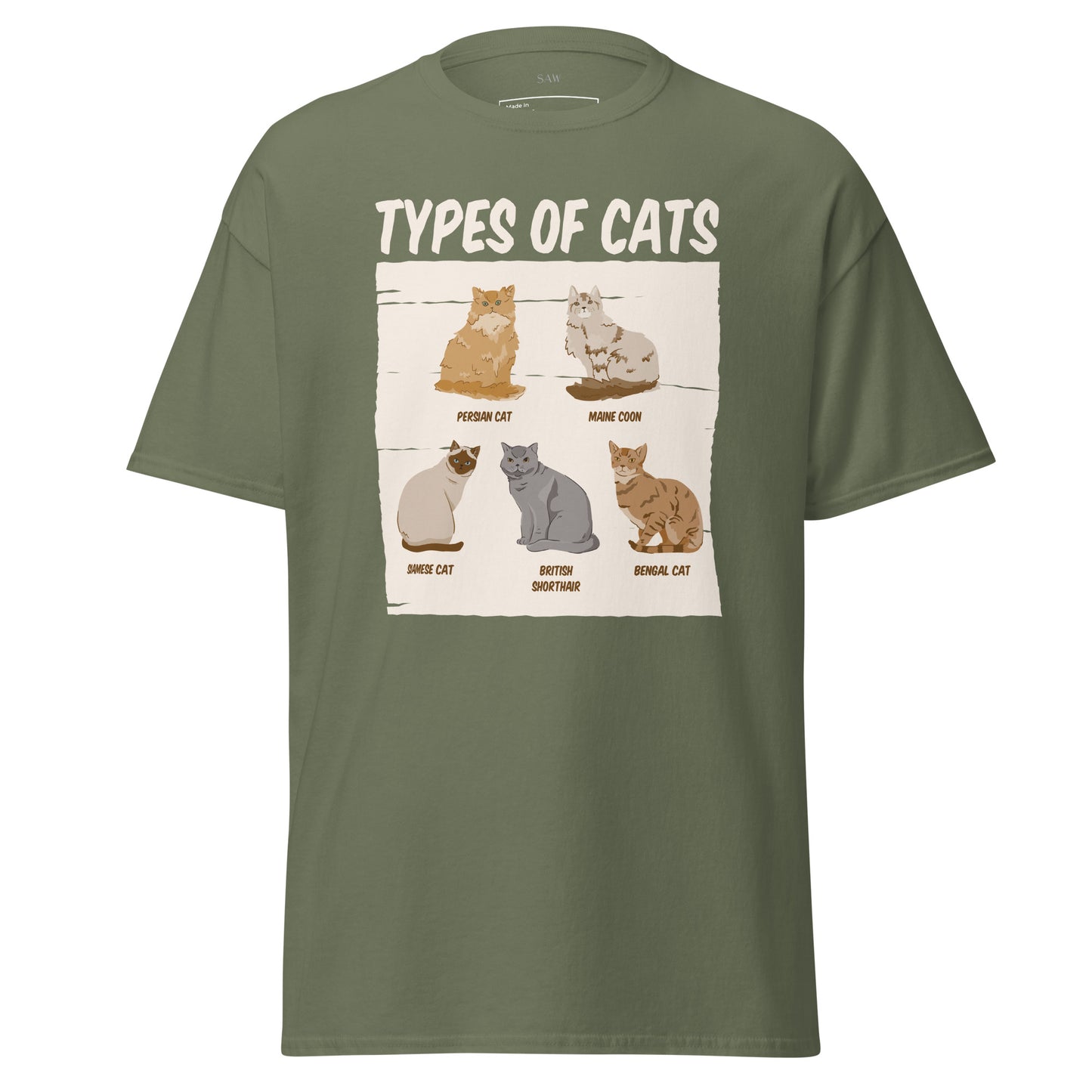 Types of Cats, Unisex Classic Tee