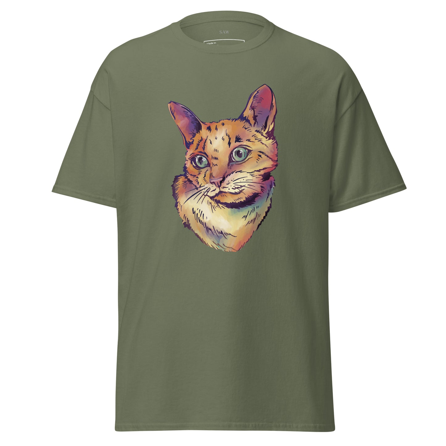 Beautiful Cat, Watercolor Cat, Unisex Classic Tee