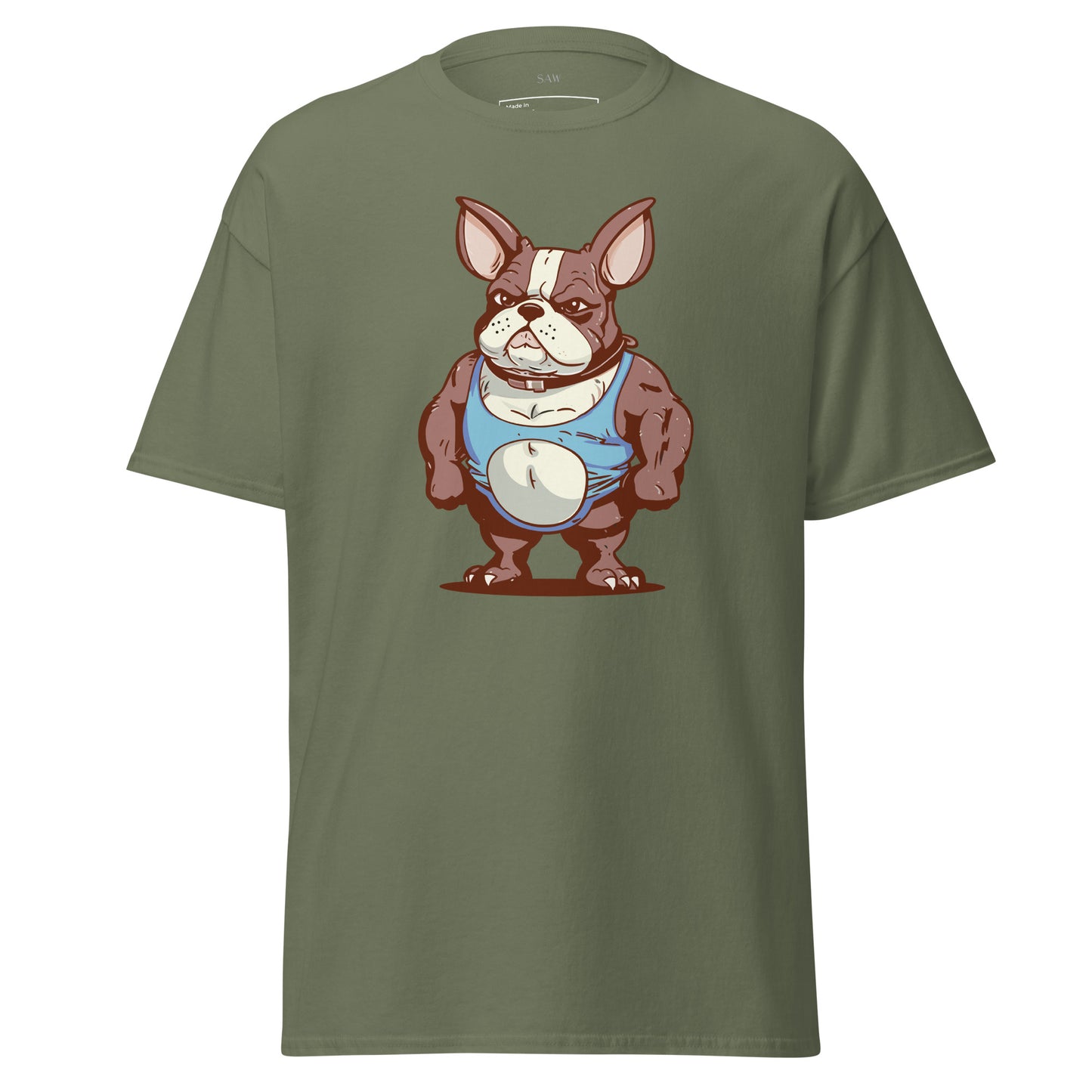 Body Builder French Bulldog, Unisex Classic Tee