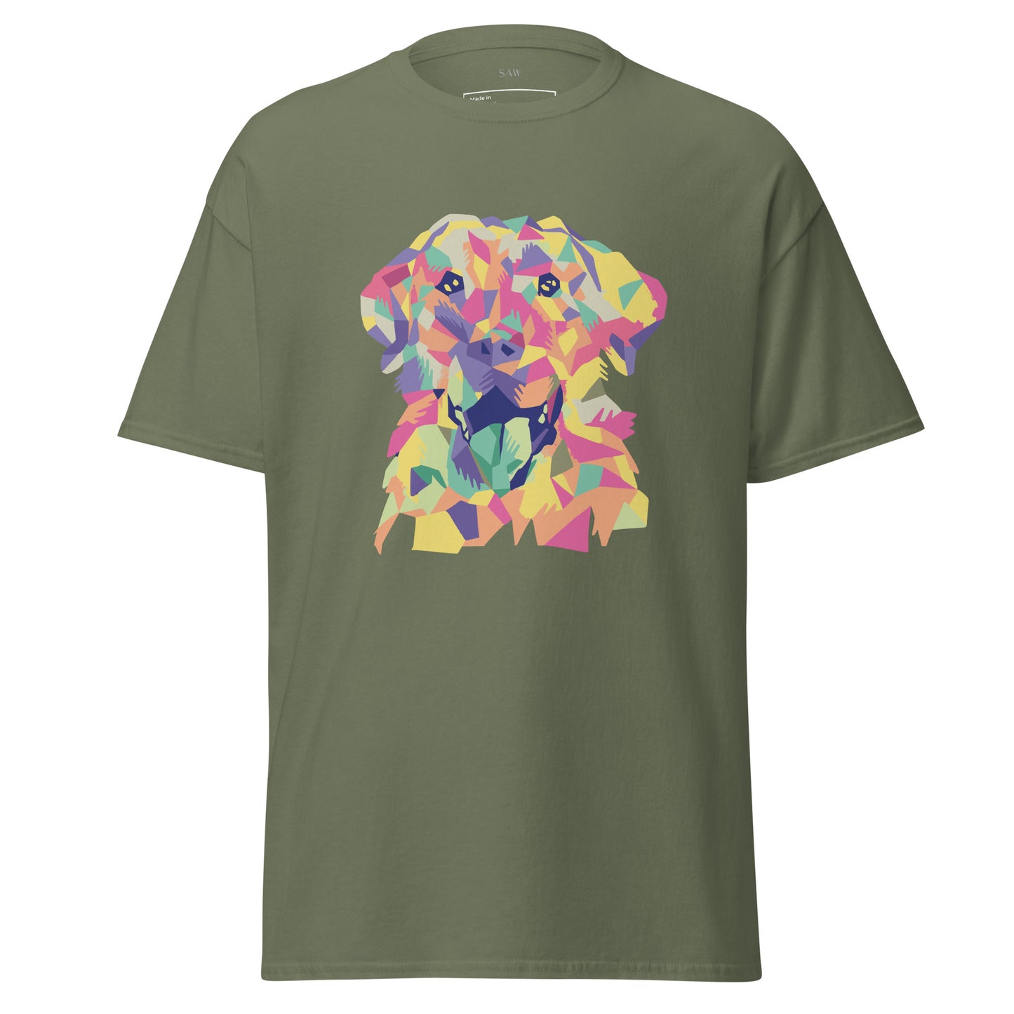 Colorful Labrador Dog, Unisex Classic Tee