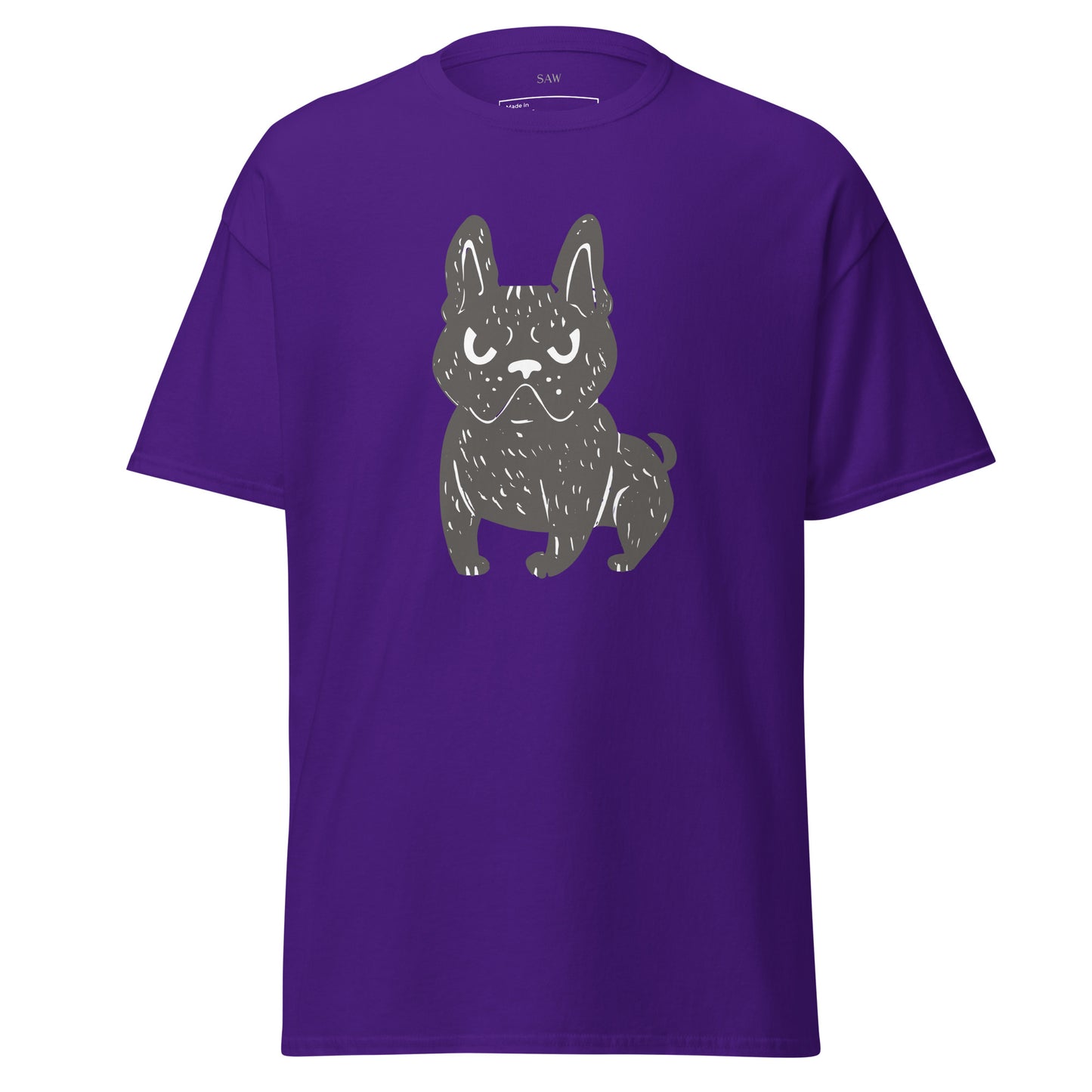 Angry French Bulldog, Unisex Classic Tee