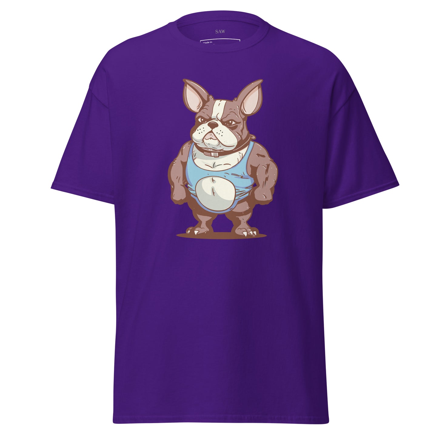 Body Builder French Bulldog, Unisex Classic Tee