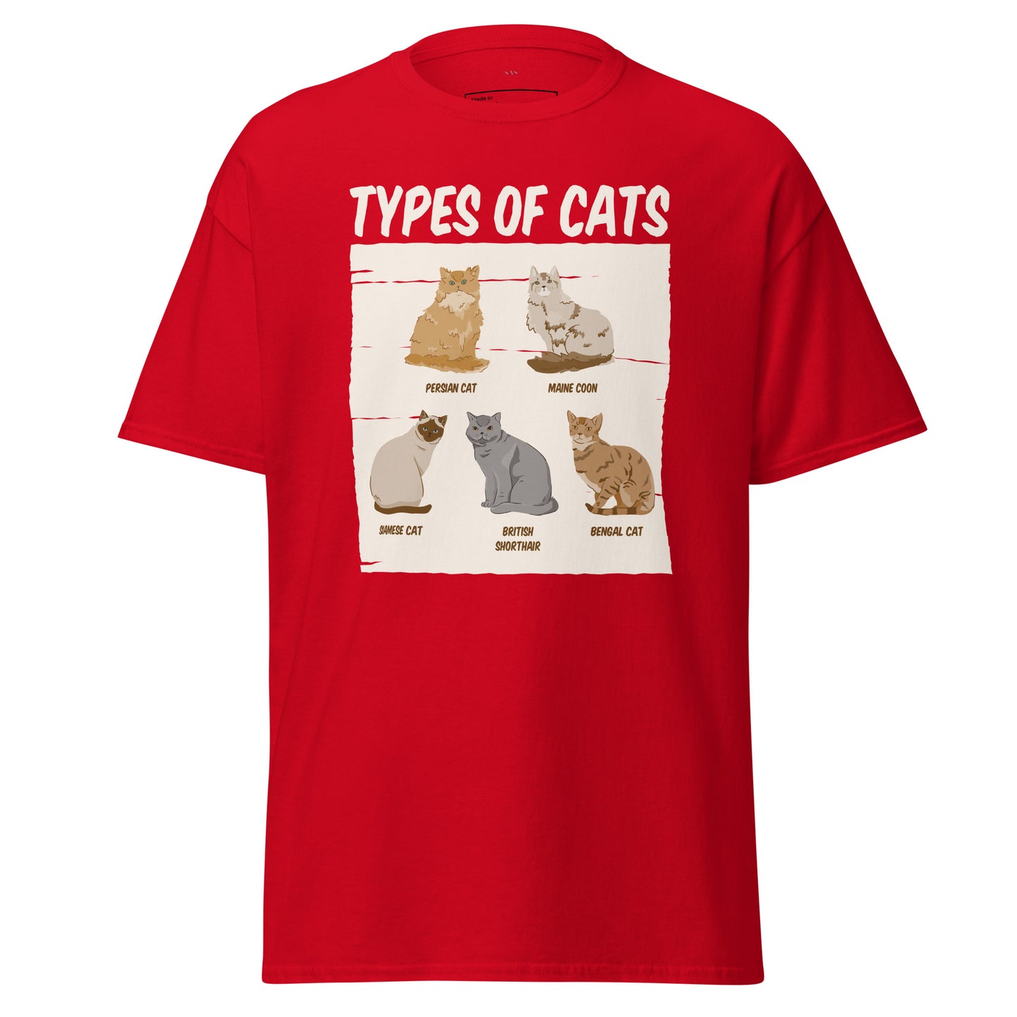 Types of Cats, Unisex Classic Tee