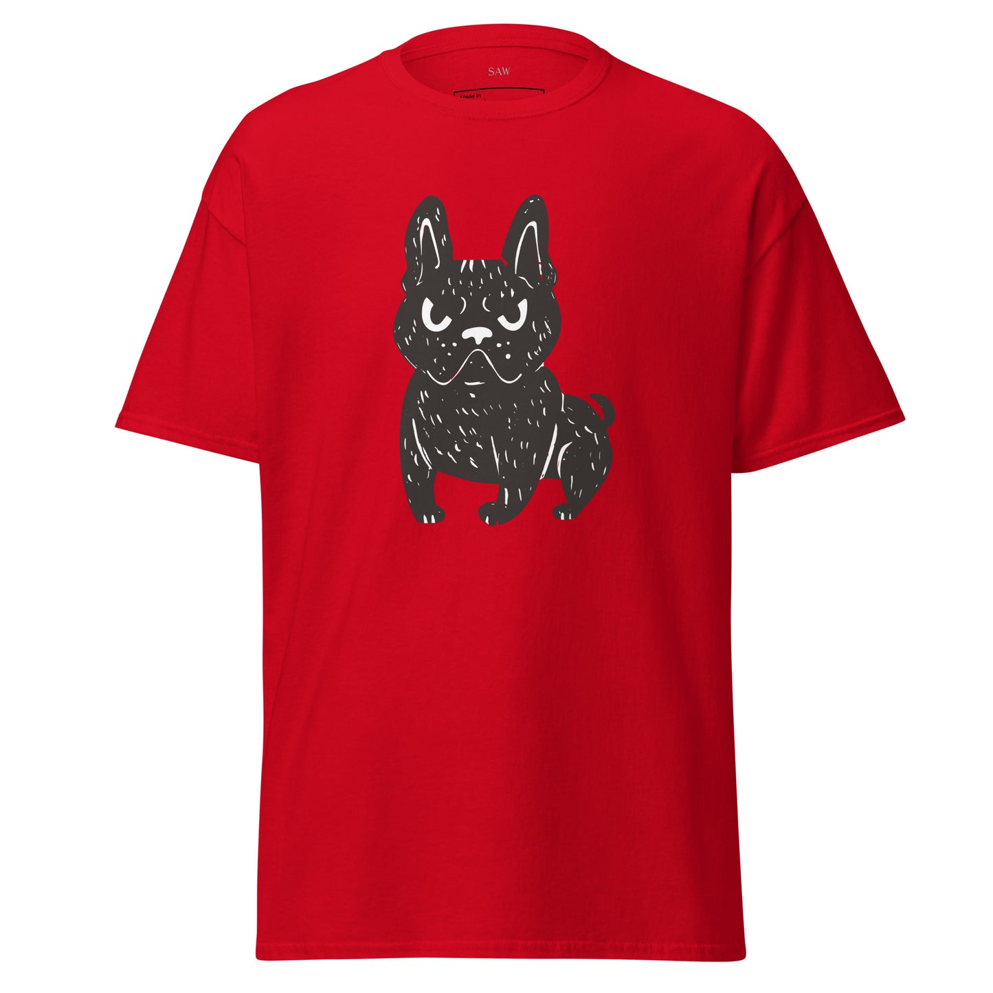 Angry French Bulldog, Unisex Classic Tee