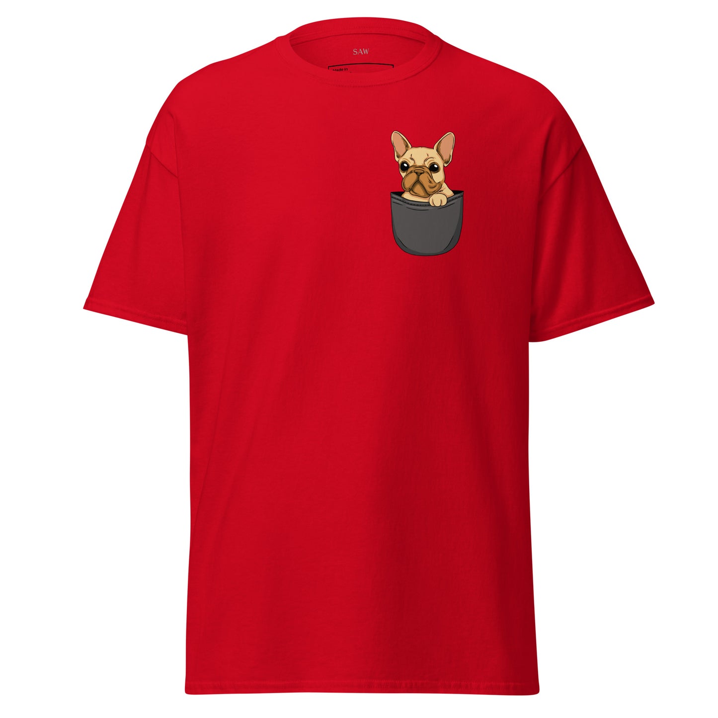 French Bulldog in Pocket, Unisex Classic Tee