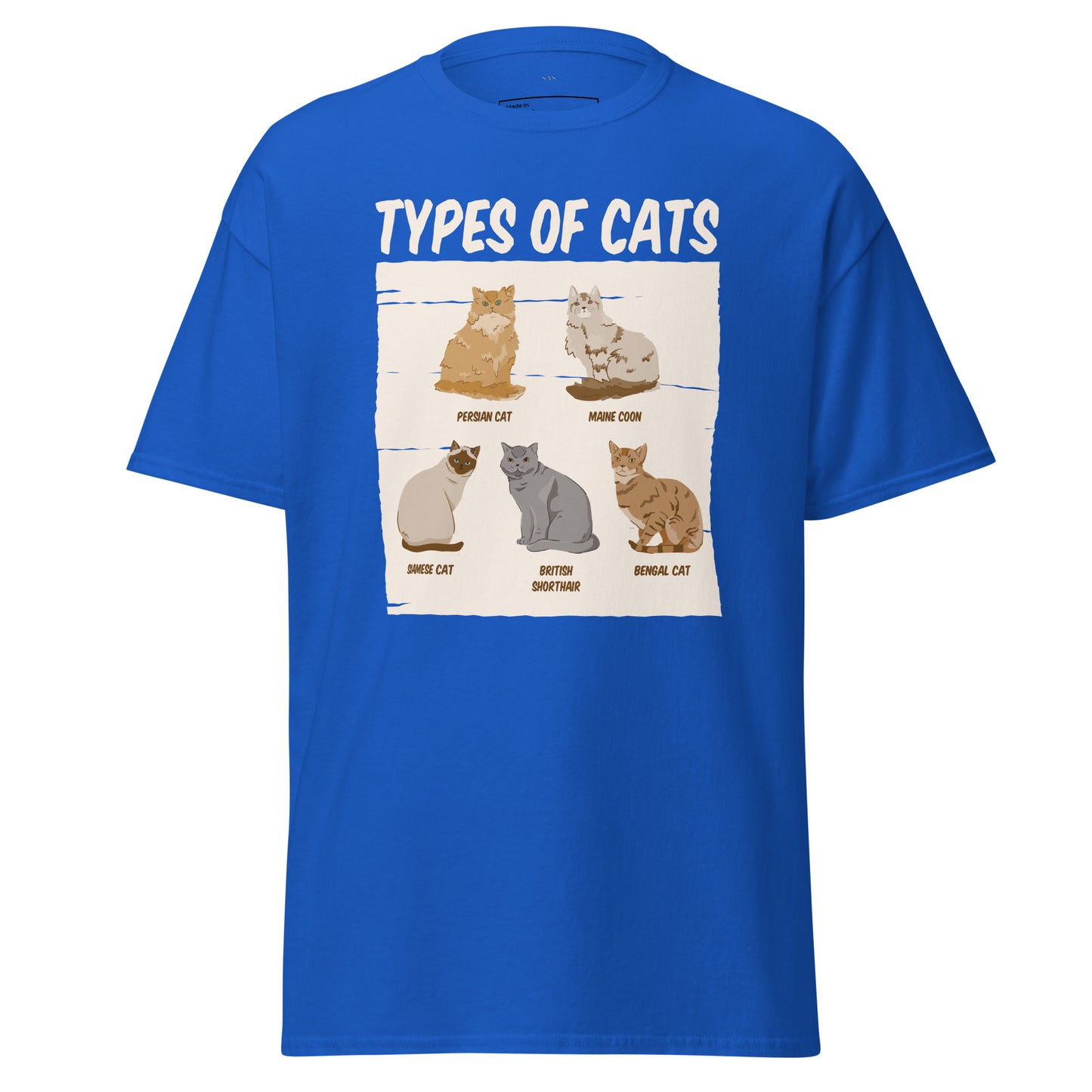 Types of Cats, Unisex Classic Tee