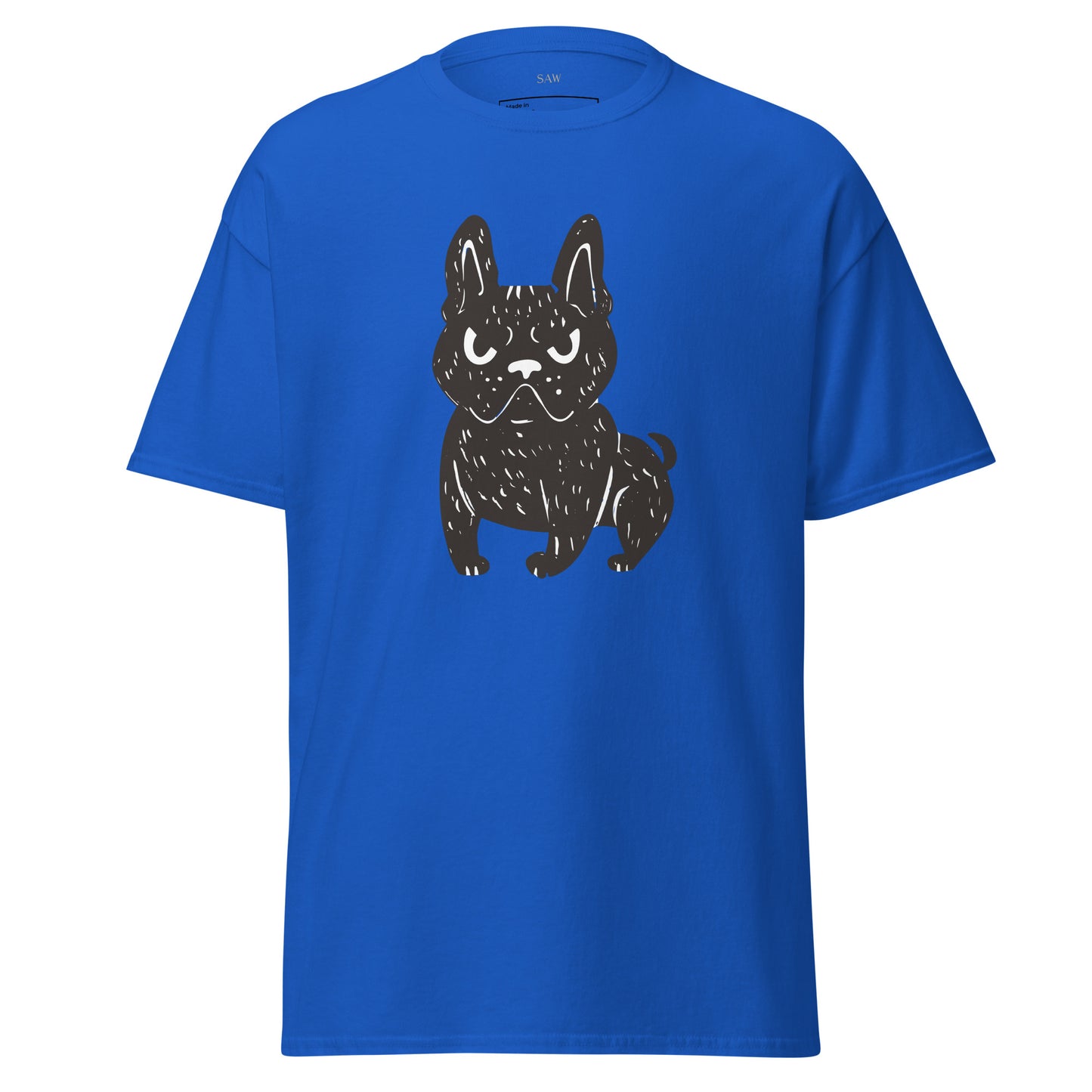 Angry French Bulldog, Unisex Classic Tee