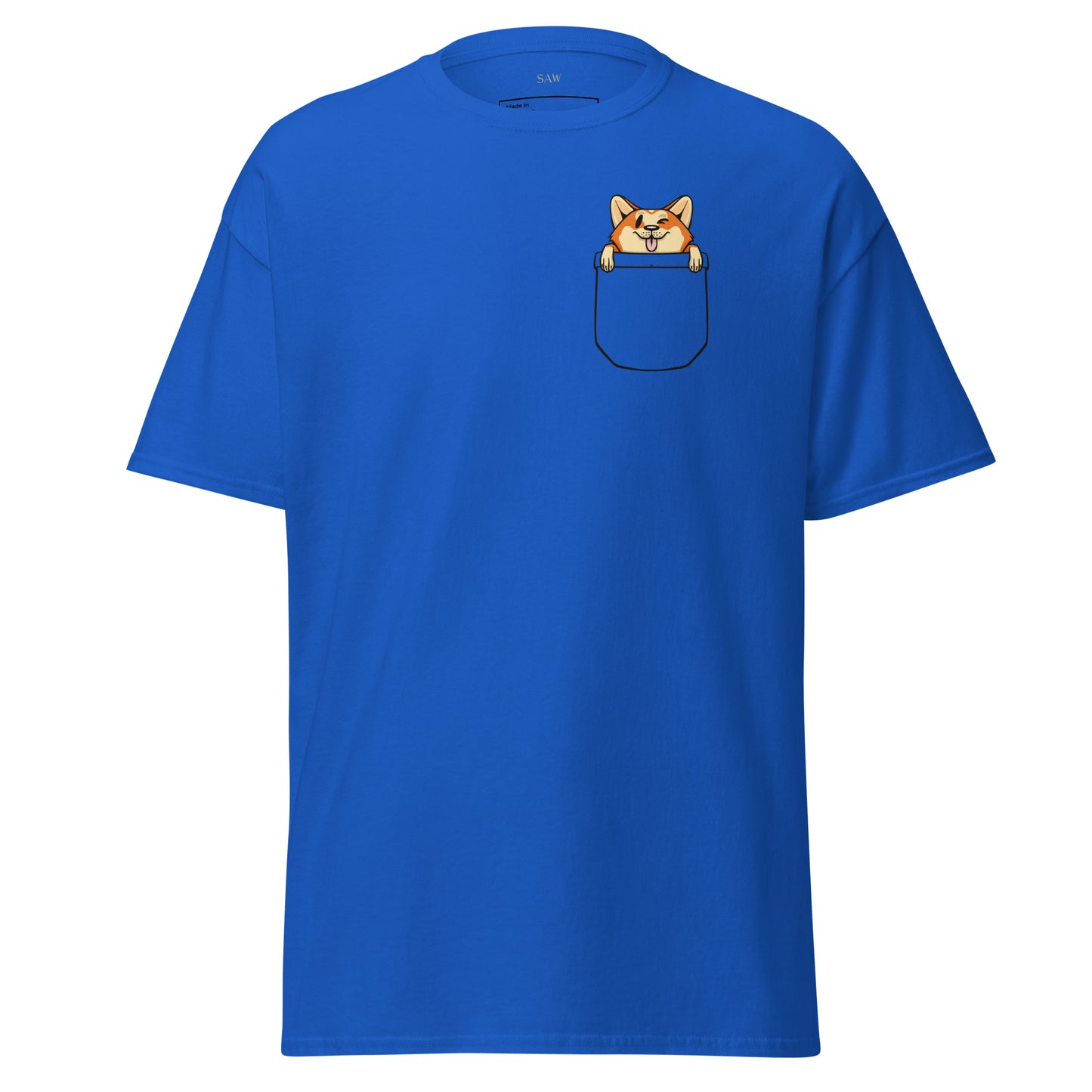 Corgi Dog in Pocket, Unisex Classic Tee