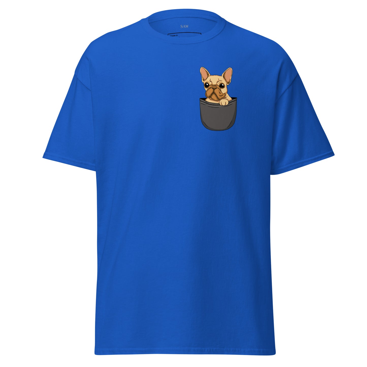 French Bulldog in Pocket, Unisex Classic Tee