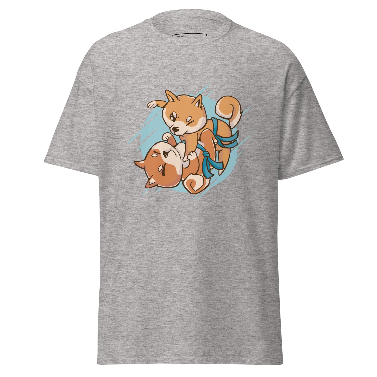 Shiba Dogs Play Jiu-jitsu Match, Unisex Classic Tee