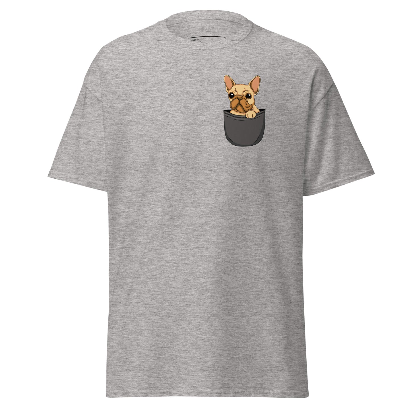 French Bulldog in Pocket, Unisex Classic Tee