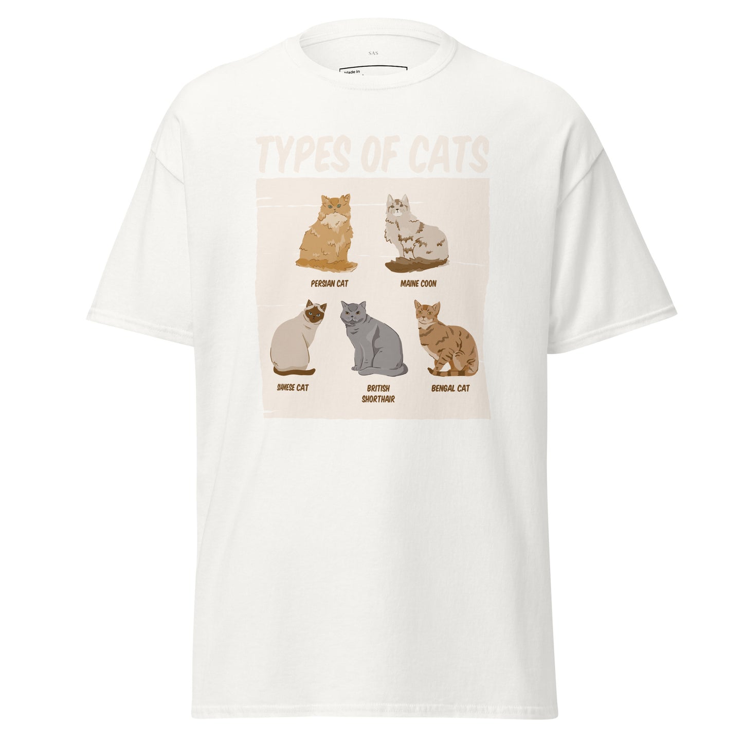 Types of Cats, Unisex Classic Tee