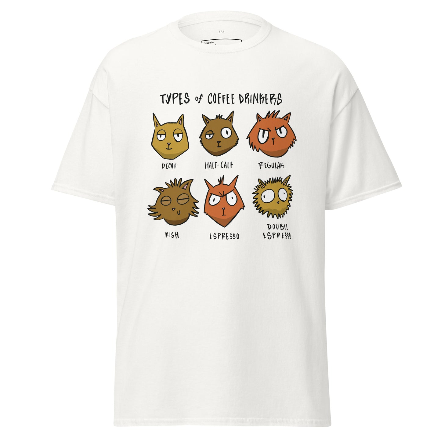 Types of Coffee Drinkers, Unisex Classic Tee