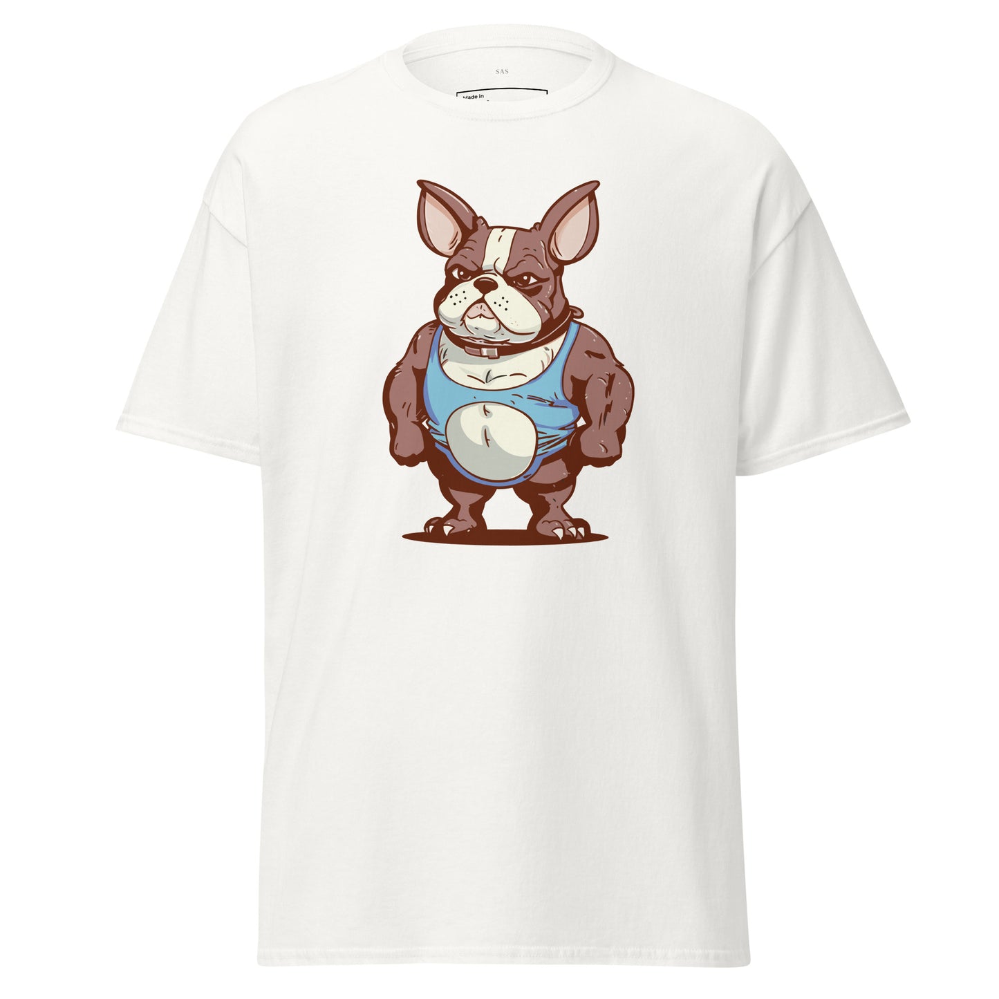 Body Builder French Bulldog, Unisex Classic Tee