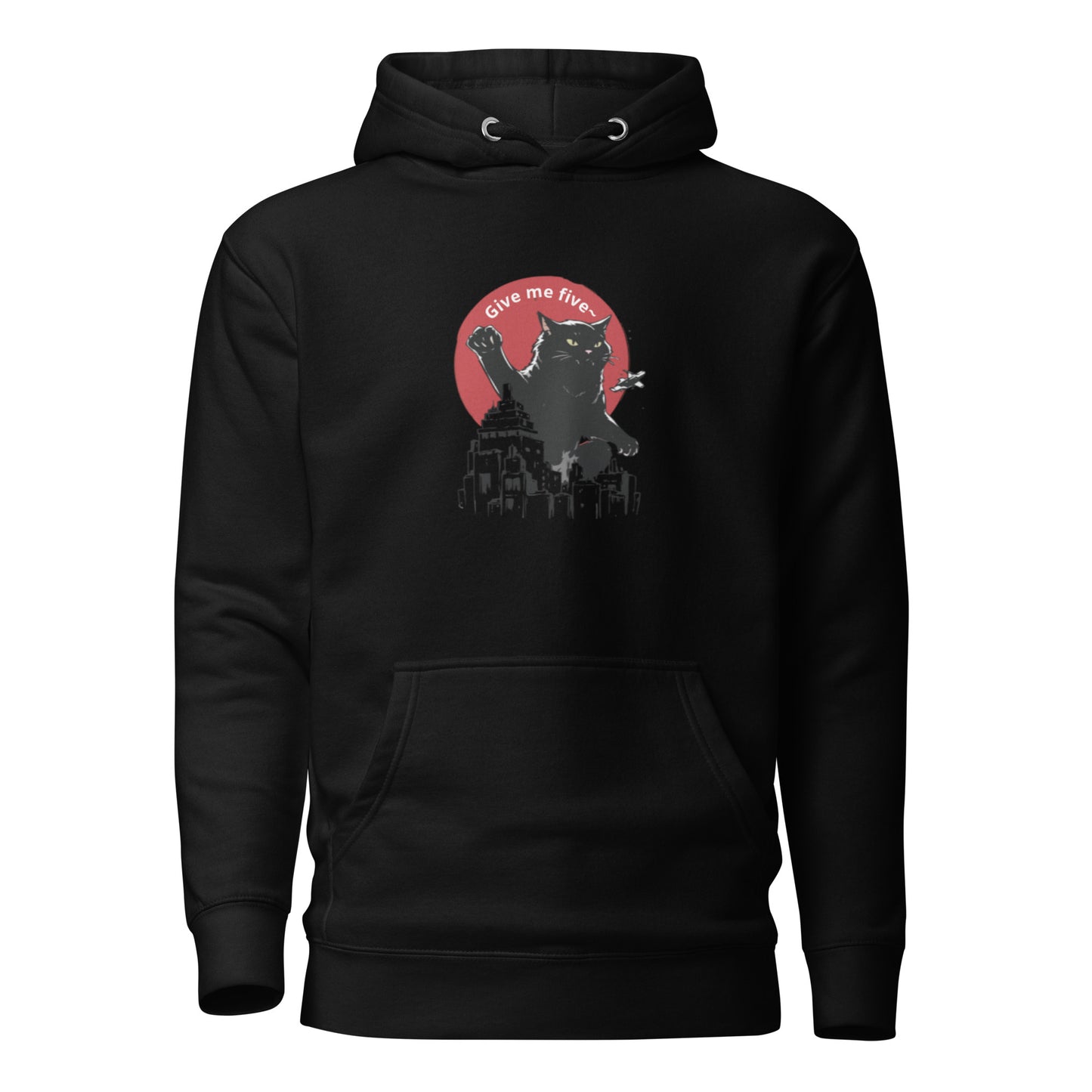 Catzilla in City, Unisex Hoodie