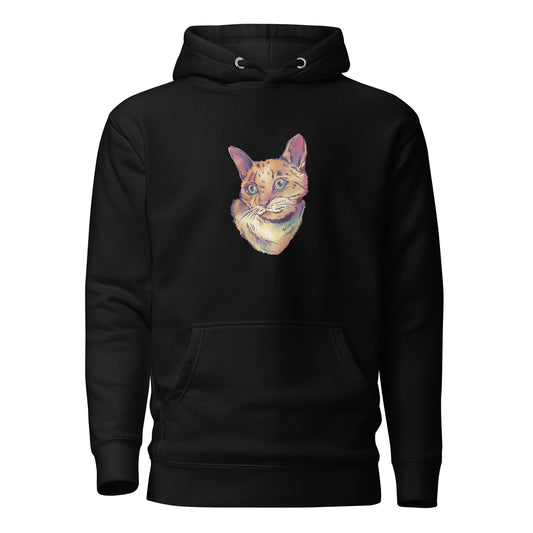 Beautiful Cat, Watercolor Cat, Unisex Hoodie