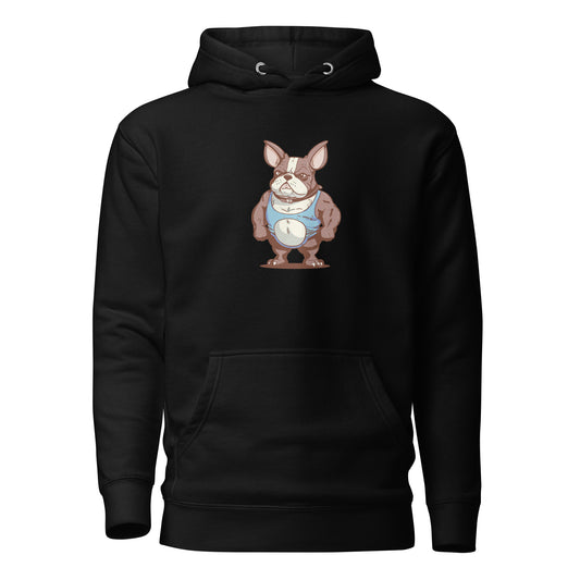 Body Builder French Bulldog, Unisex Hoodie