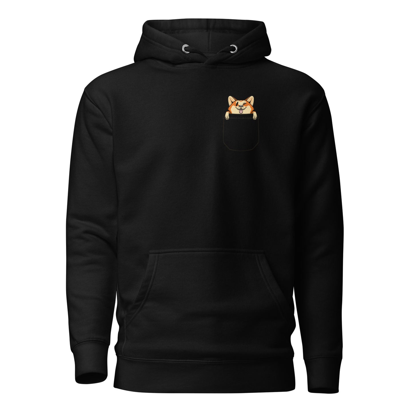 Corgi Dog in Pocket, Unisex Hoodie