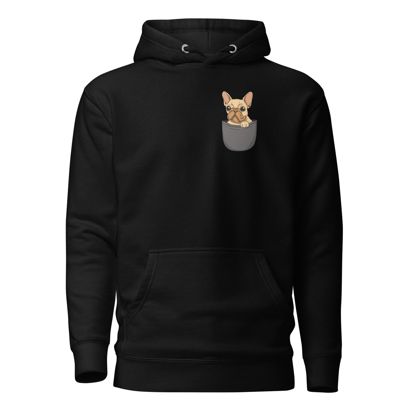 French Bulldog in Pocket, Unisex Hoodie