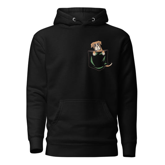 Boxer in Pocket, Unisex Hoodie