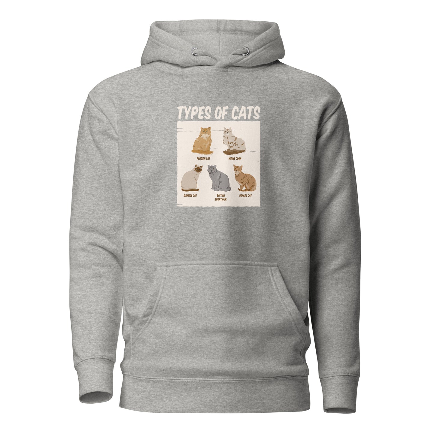 Types of Cats, Unisex Hoodie