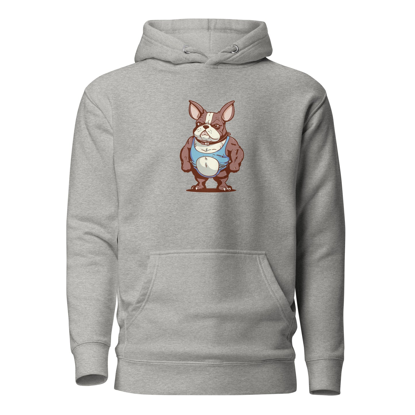 Body Builder French Bulldog, Unisex Hoodie