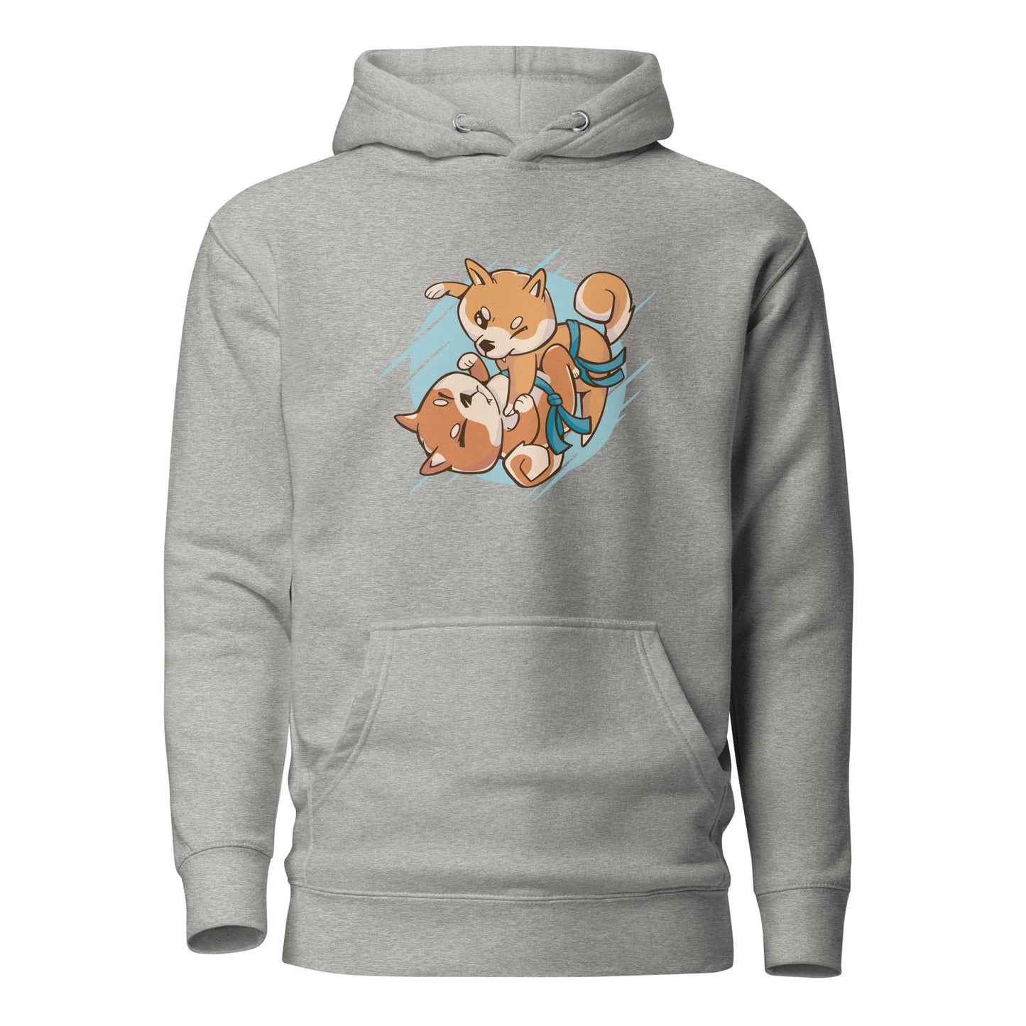 Shiba Dogs Play Jiu-jitsu Match, Unisex Hoodie