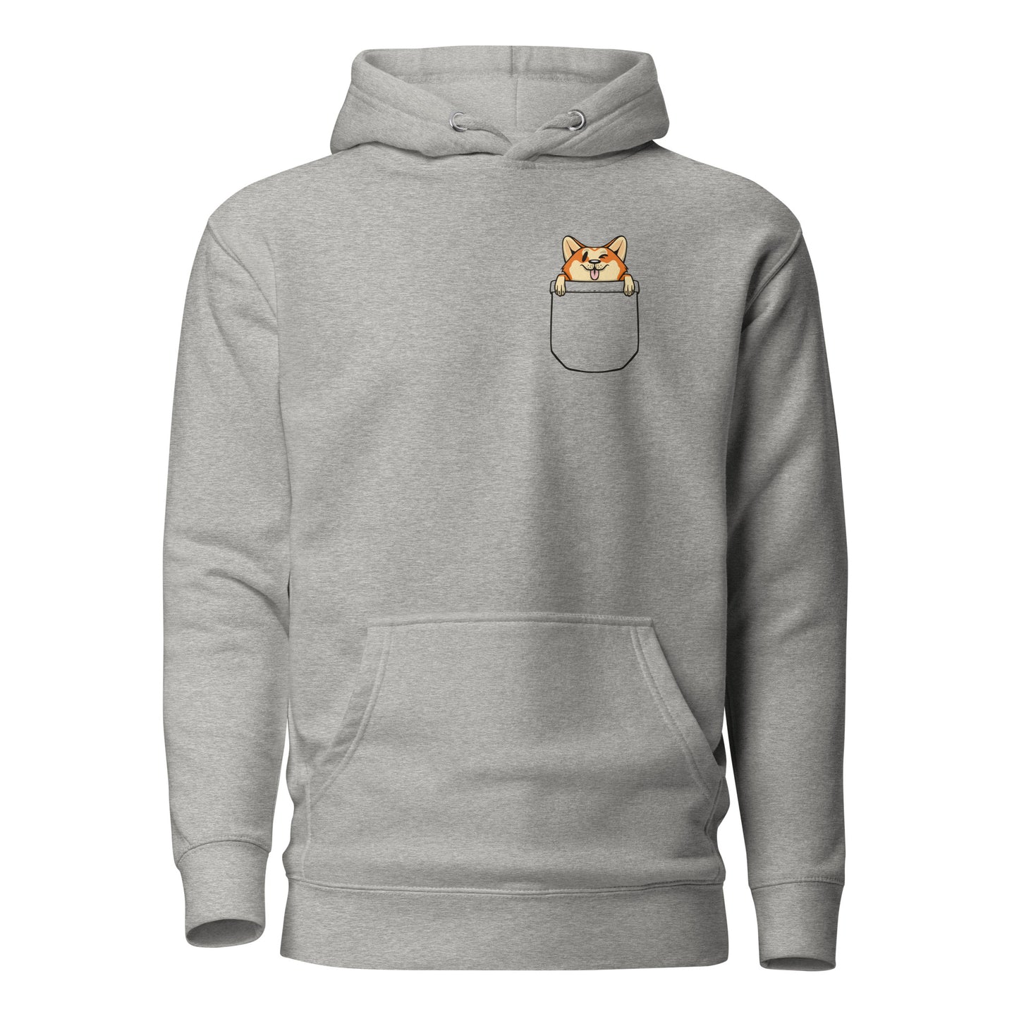 Corgi Dog in Pocket, Unisex Hoodie