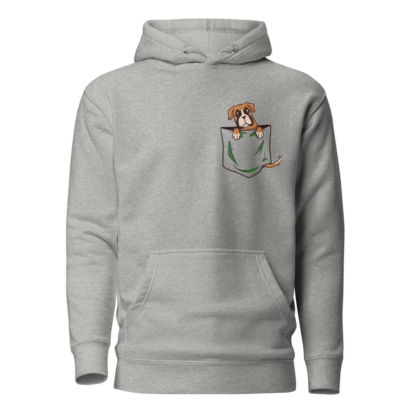 Boxer in Pocket, Unisex Hoodie