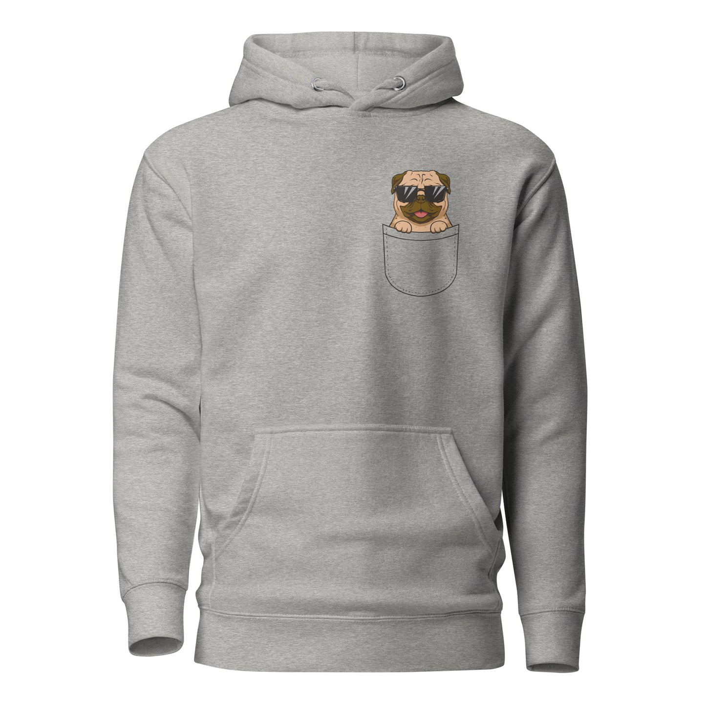 Pug in Pocket, Unisex Hoodie