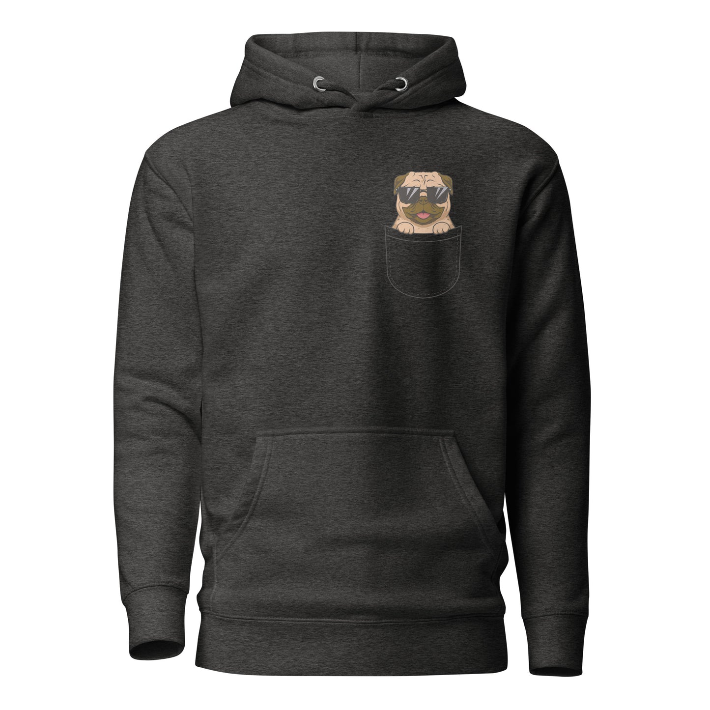 Pug in Pocket, Unisex Hoodie