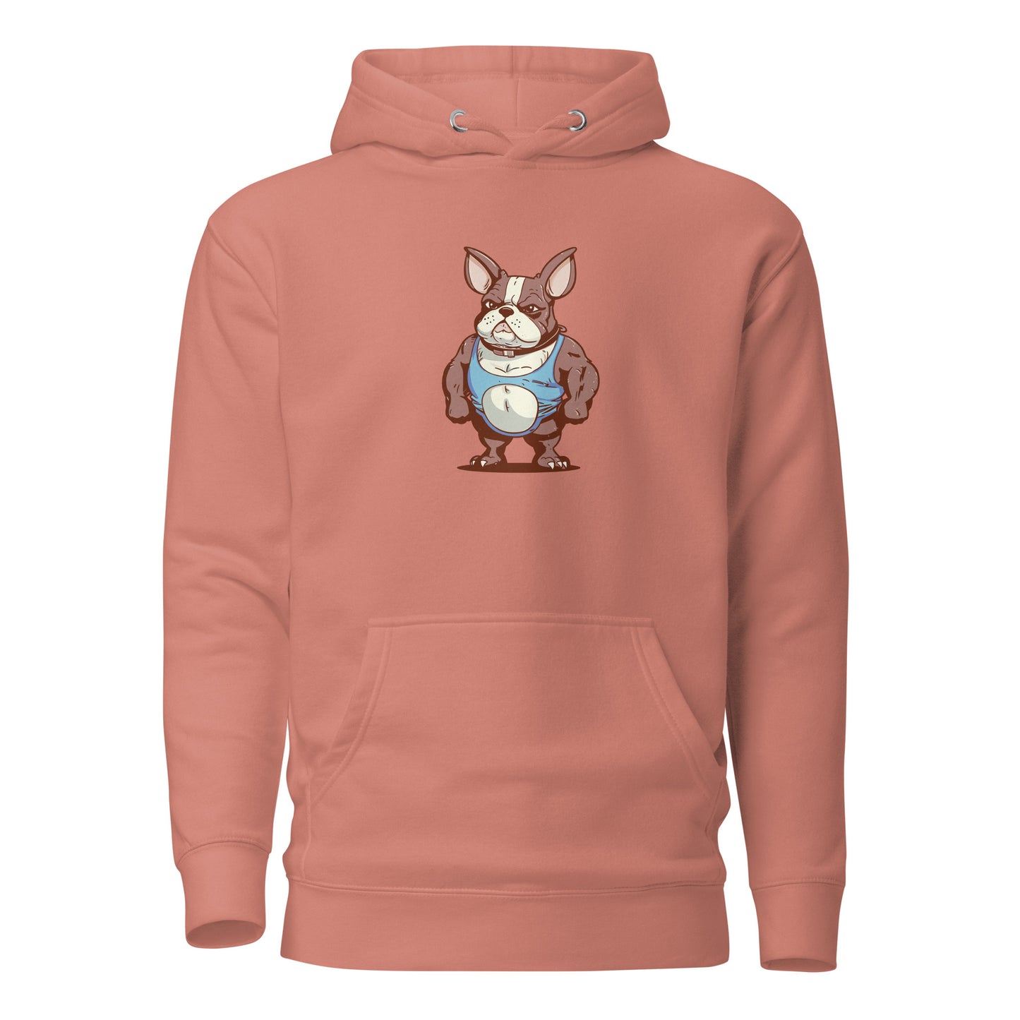 Body Builder French Bulldog, Unisex Hoodie