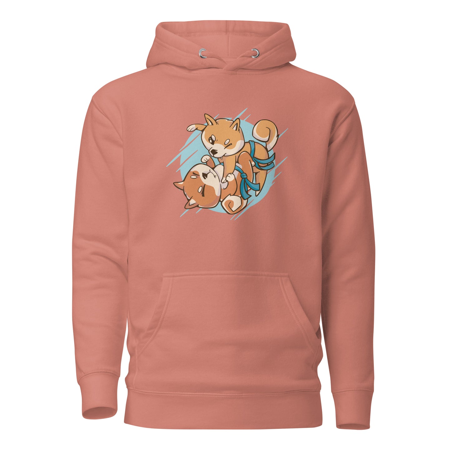 Shiba Dogs Play Jiu-jitsu Match, Unisex Hoodie