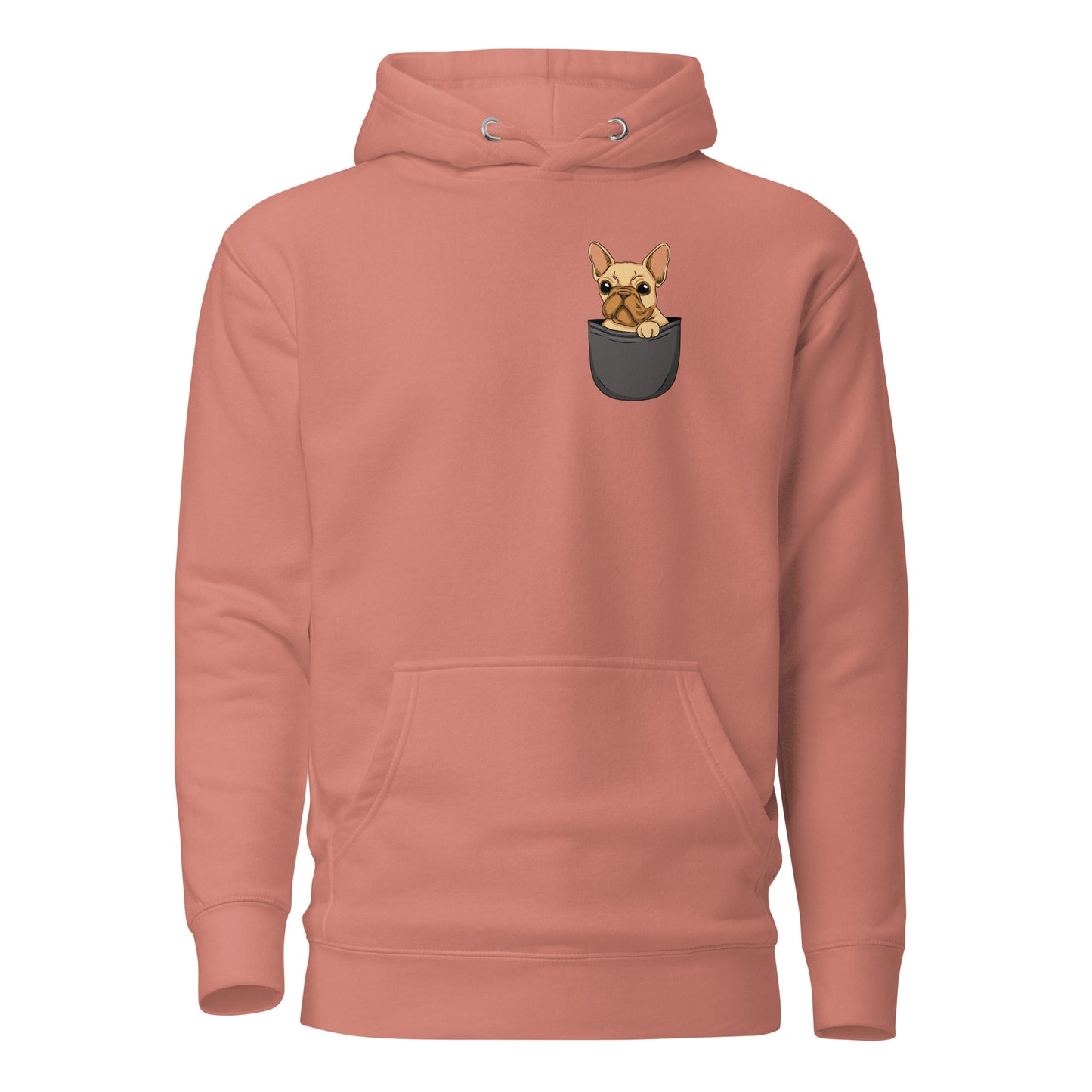 French Bulldog in Pocket, Unisex Hoodie