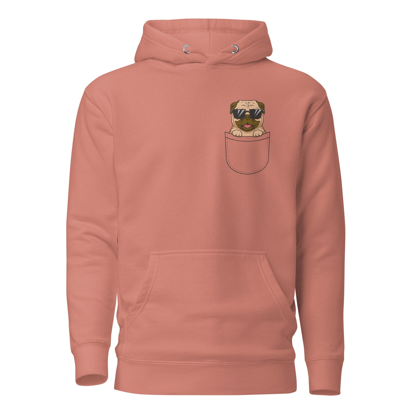 Pug in Pocket, Unisex Hoodie