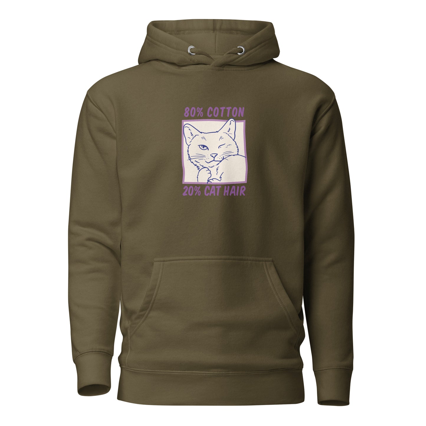 Cotton and Cat Hair, Unisex Hoodie