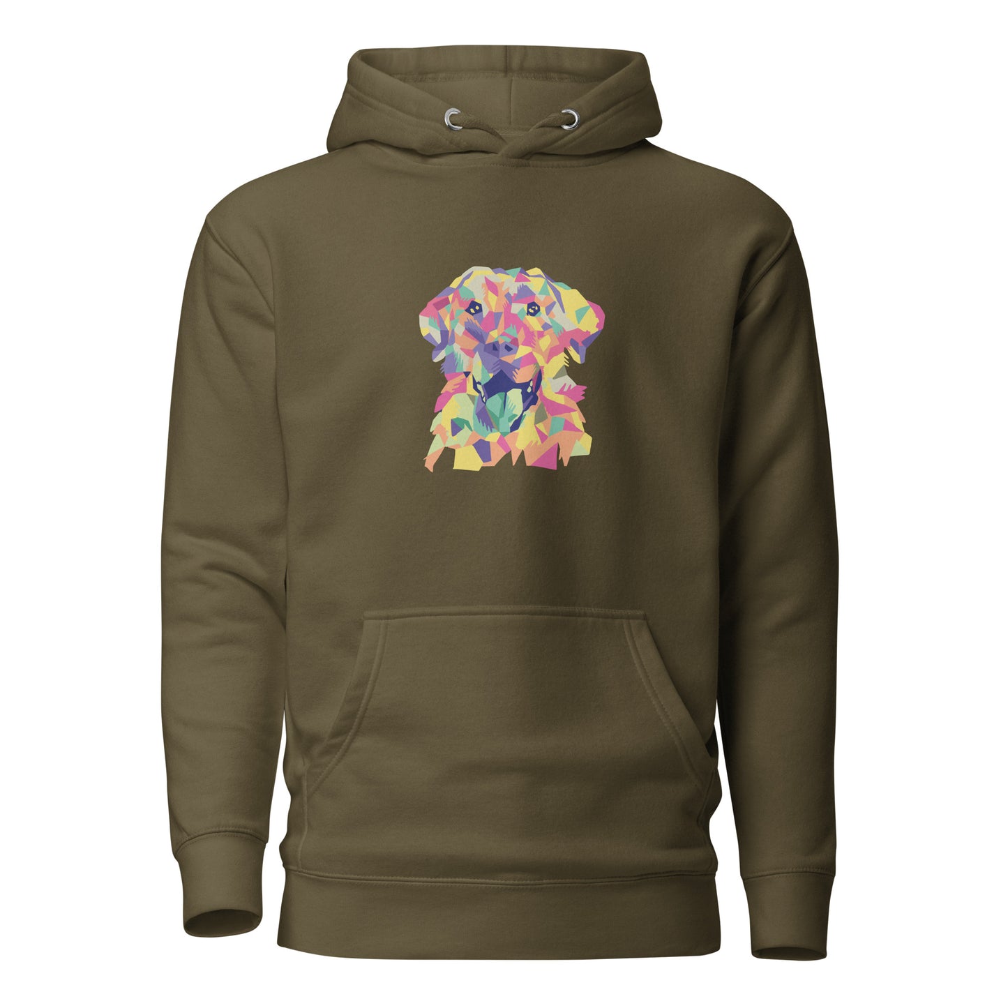 Colorful Labrador Dog, Unisex Hoodie