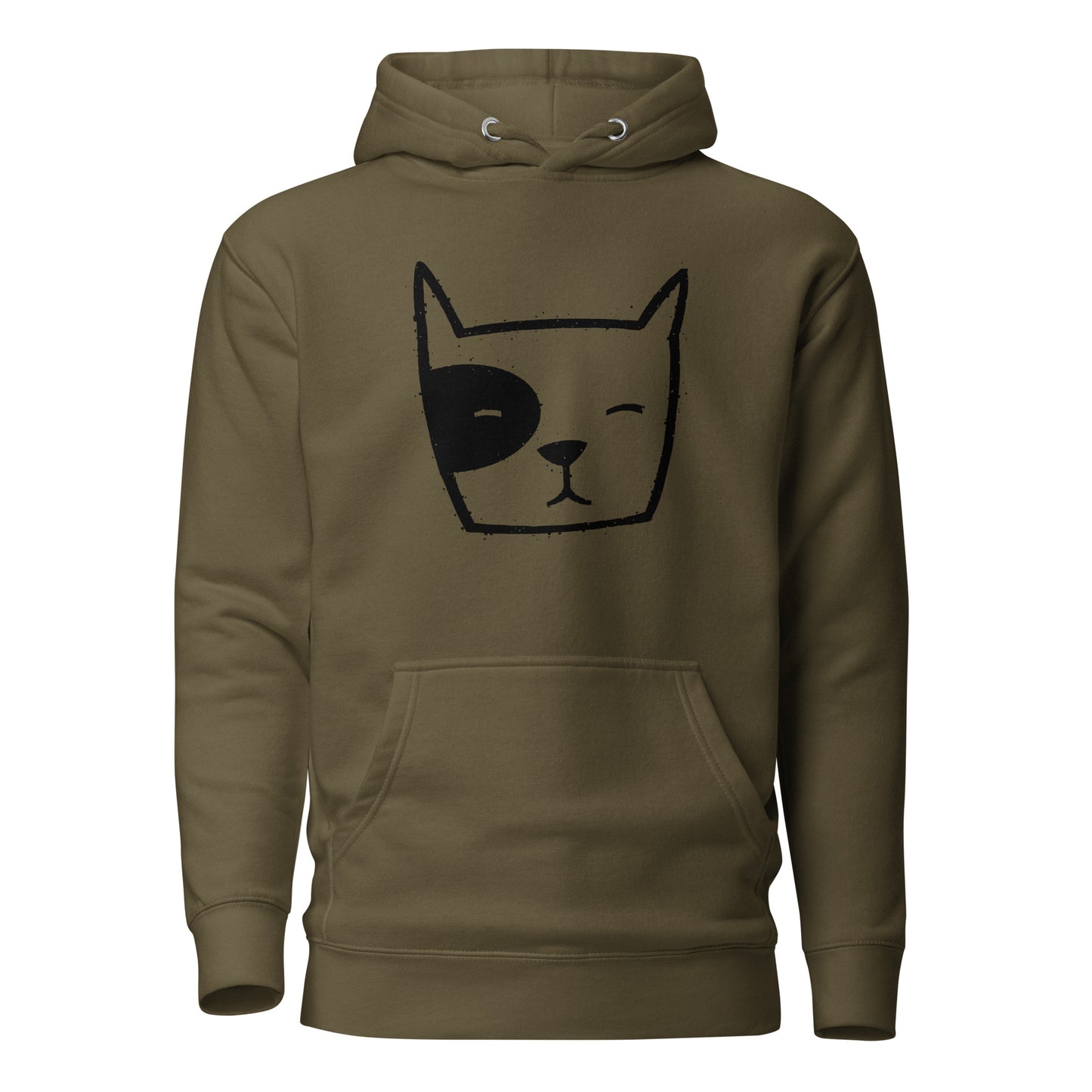 Simple Dog Face, Unisex Hoodie